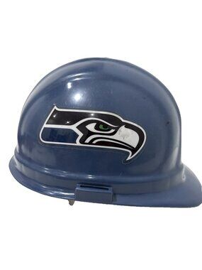 Seattle Seahawks MSA Omega Safety Hard Hat NFL Blue